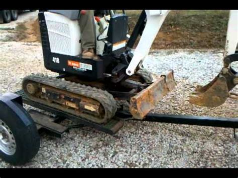 how to load and unload a bobcat mini excavator|mini excavator tips and tricks.